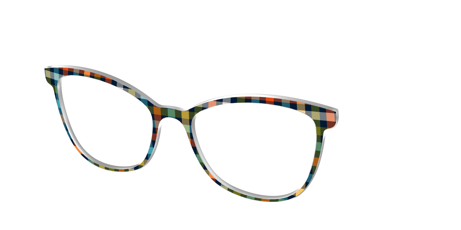 The Dockside Gingham - Angle Top Image - Pair Eyewear