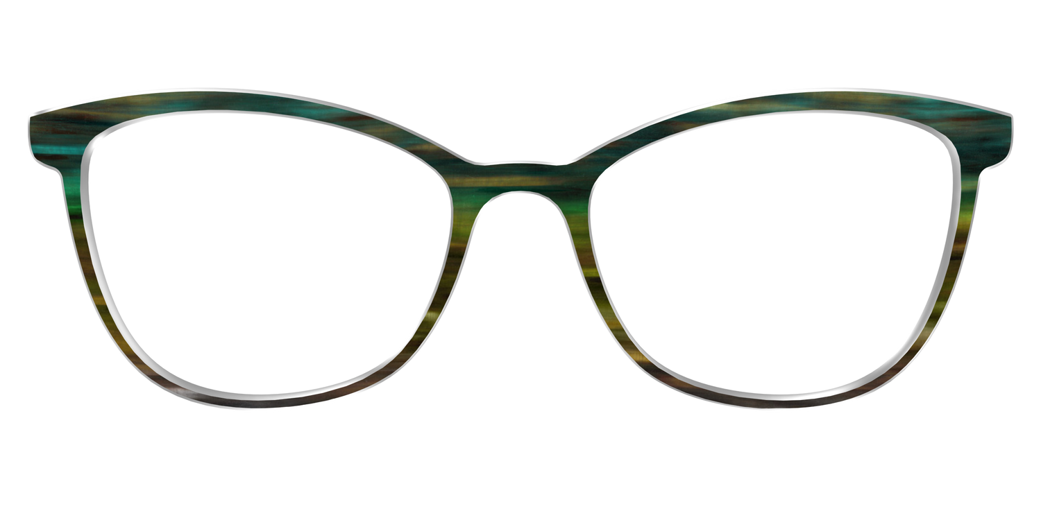 The Emerald Gradient Horn - Front Top Image - Pair Eyewear