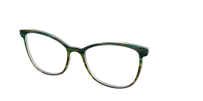 The Emerald Gradient Horn - Angle Top Thumbnail - Pair Eyewear