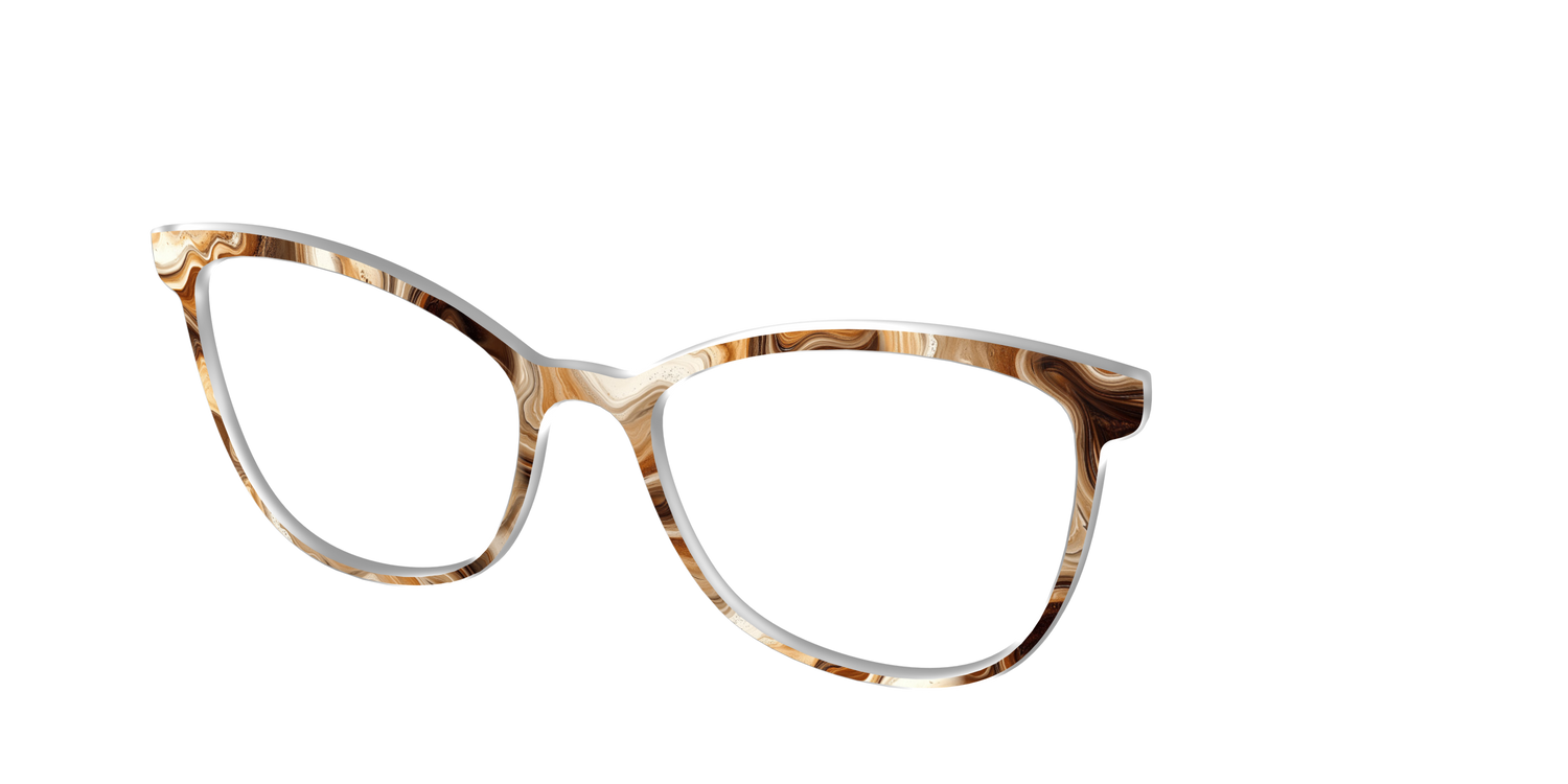 The Espresso Marble - Angle Top Image - Pair Eyewear