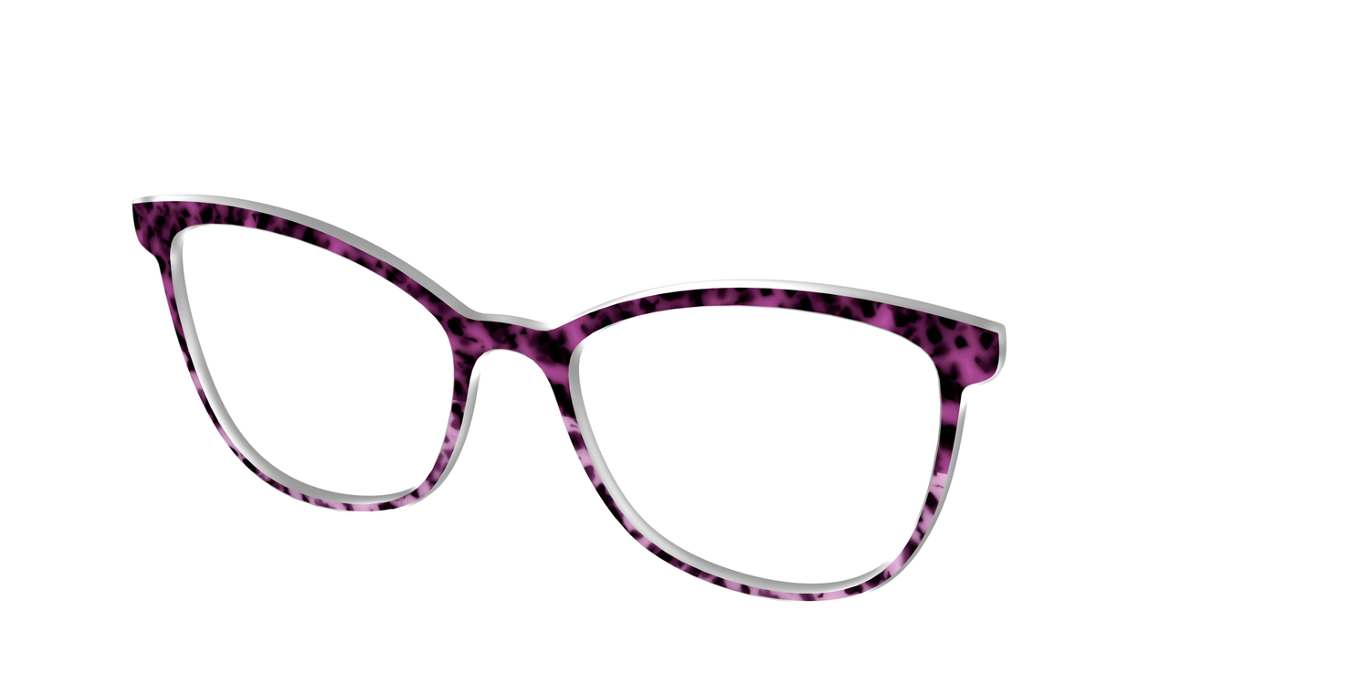 The Huckleberry Tortoise Split - Angle Top Image - Pair Eyewear