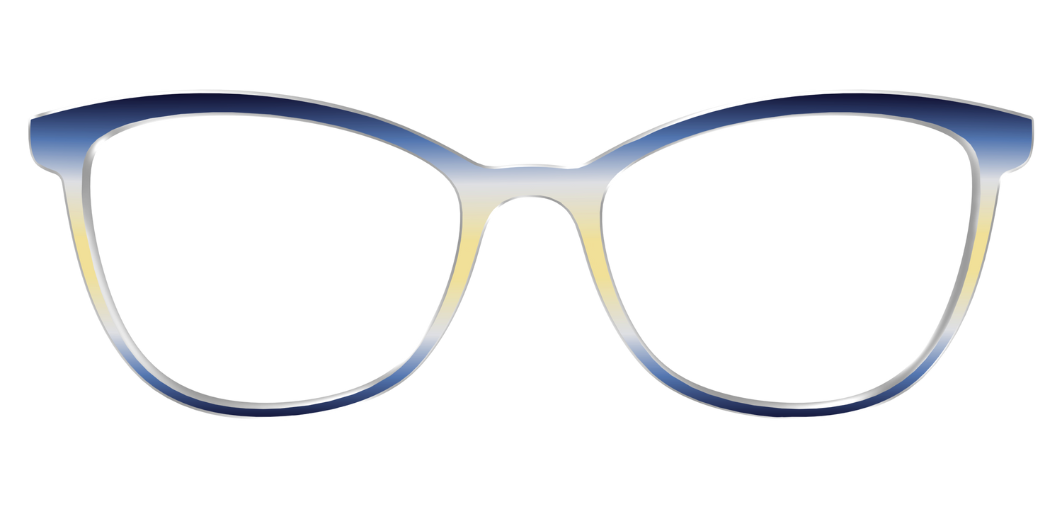 The Indigo to Honeysuckle Gradient - Front Top Image - Pair Eyewear