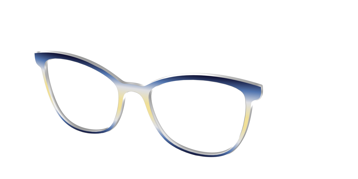 The Indigo to Honeysuckle Gradient - Angle Top Image - Pair Eyewear