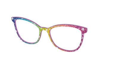 The Iridescent Rainbow Stars - Angle Top Thumbnail - Pair Eyewear