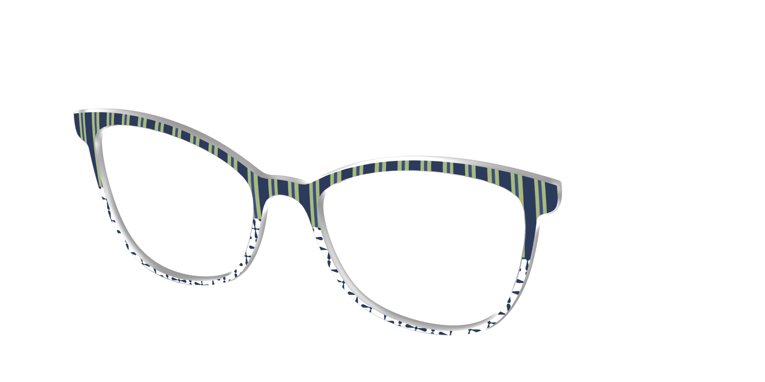 The Kayak Stripes - Angle Top Image - Pair Eyewear