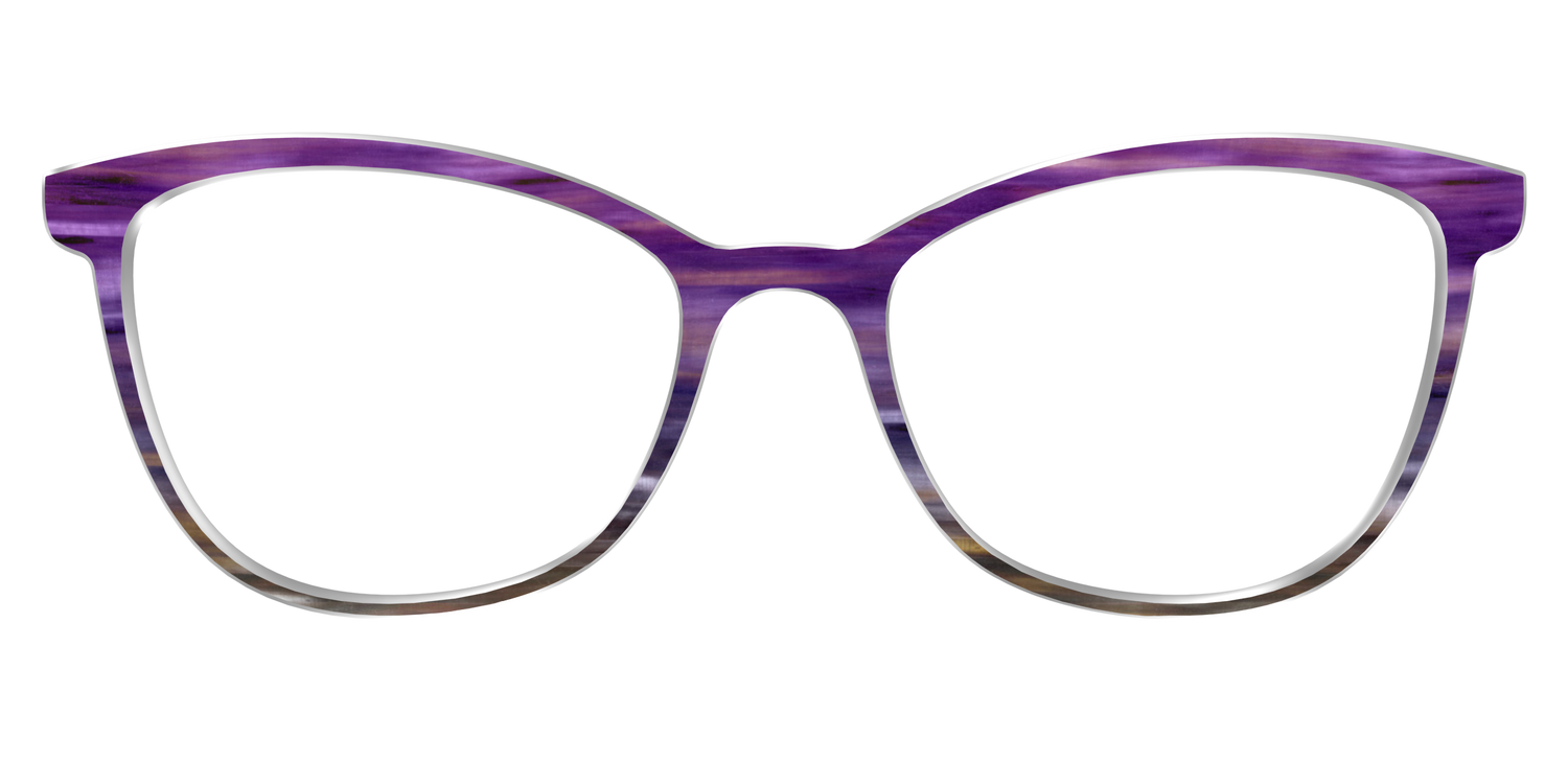The Lilac Gradient Horn - Front Top Image - Pair Eyewear