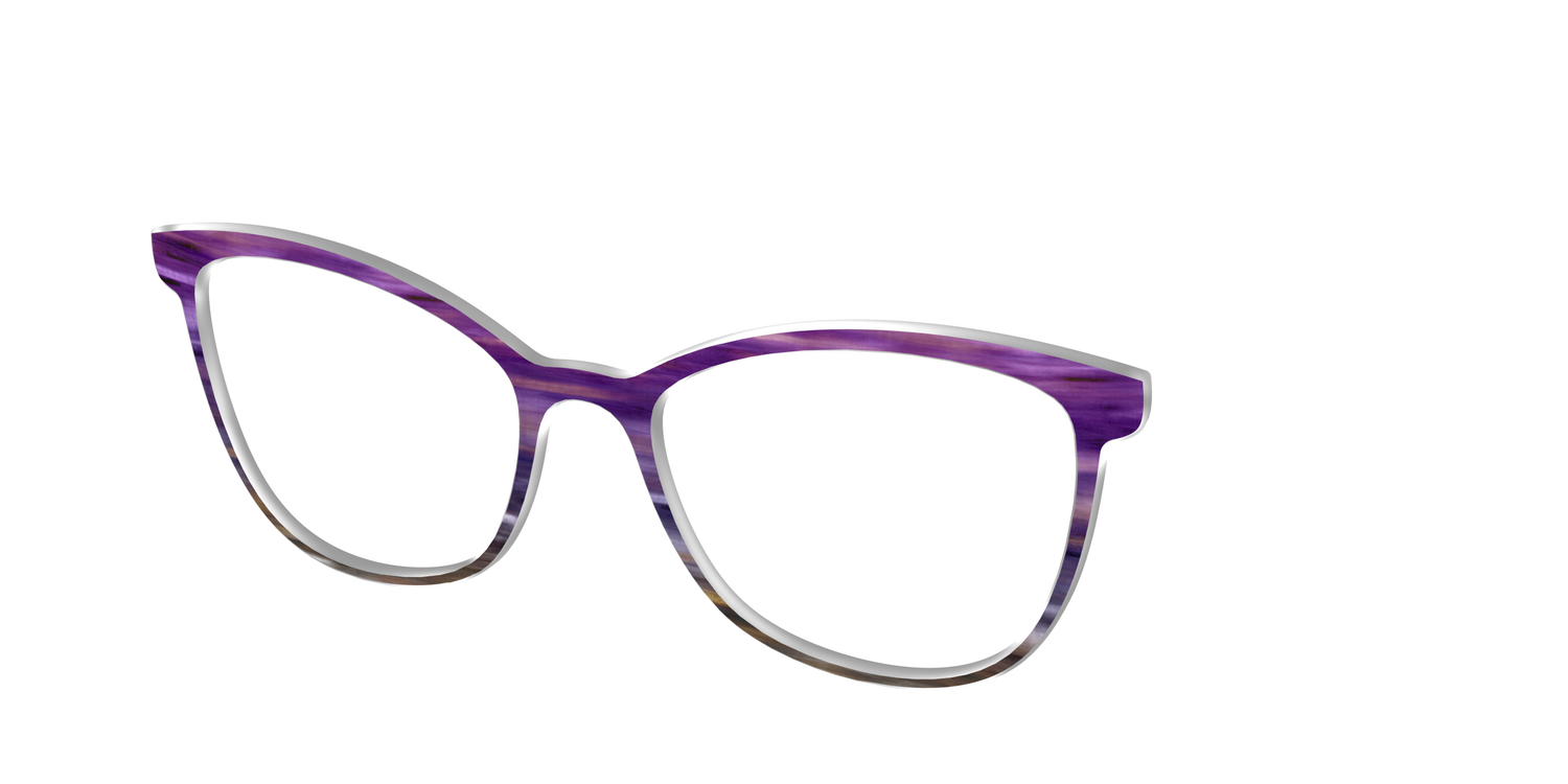 The Lilac Gradient Horn - Angle Top Image - Pair Eyewear