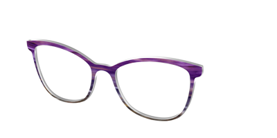 The Lilac Gradient Horn - Angle Top Thumbnail - Pair Eyewear