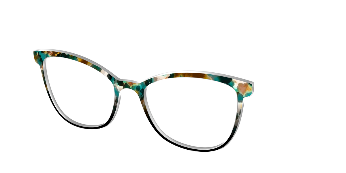 The Oxidized Copper Tortoise - Angle Top Image - Pair Eyewear