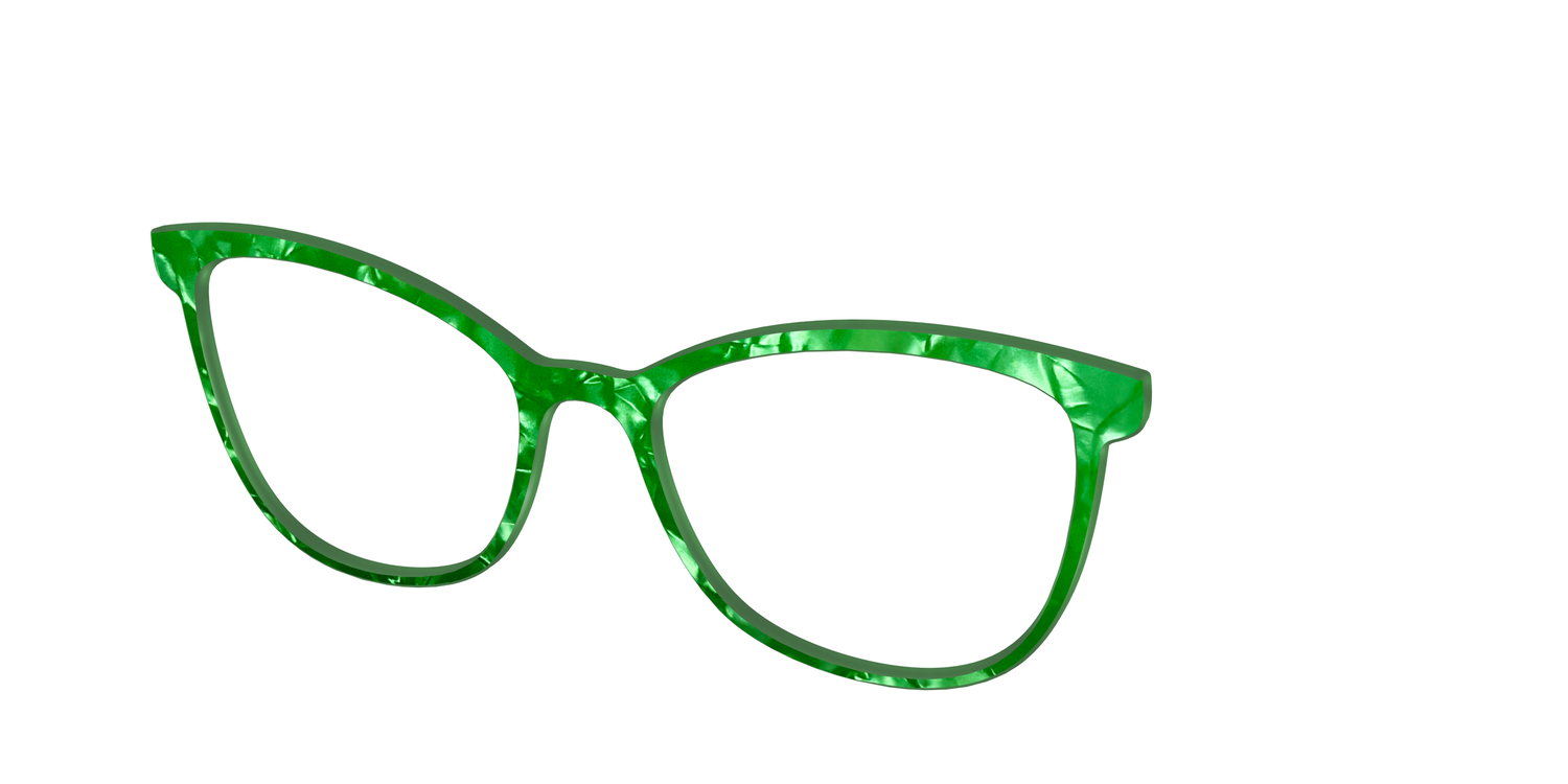 The Peridot Pearl Marble - Angle Top Image - Pair Eyewear