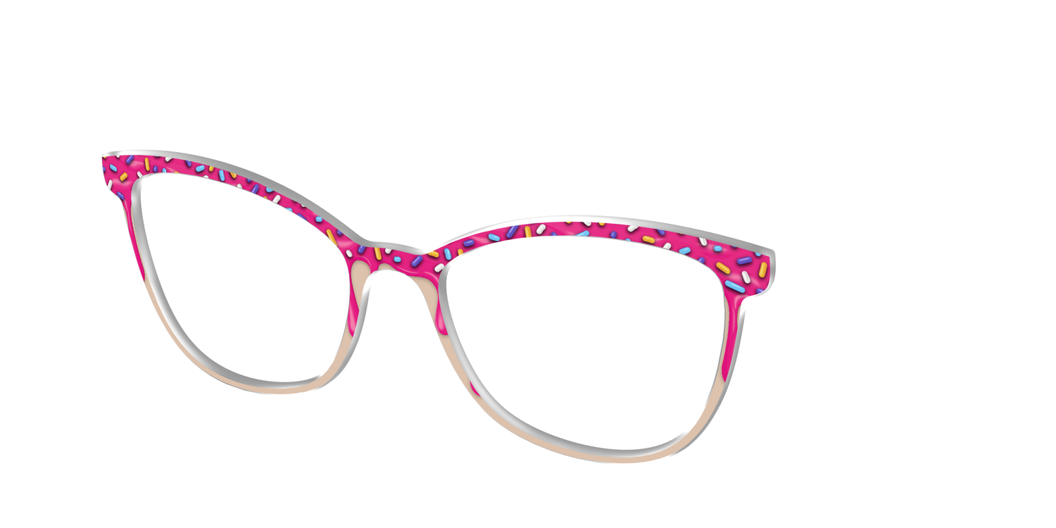 The Pink Pastry - Angle Top Image - Pair Eyewear