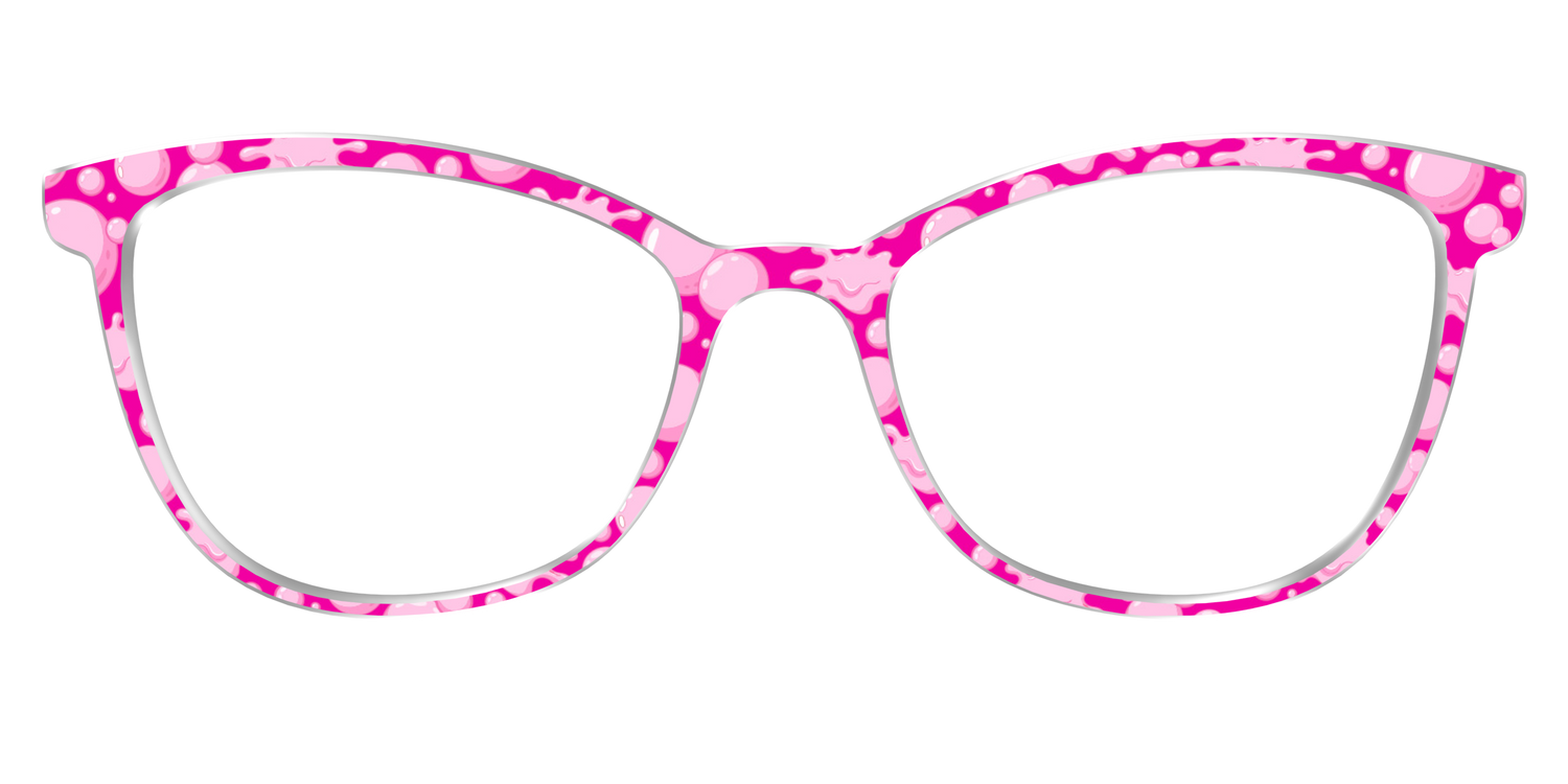 The Pink Pop Bubbles - Front Top Image - Pair Eyewear