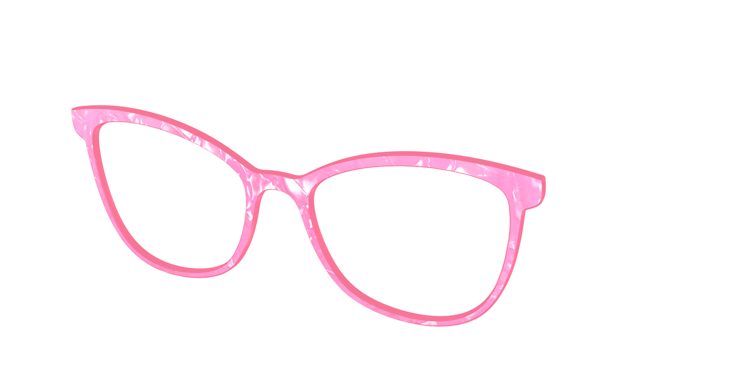 The Pink Tourmaline Pearl Marble - Angle Top Image - Pair Eyewear