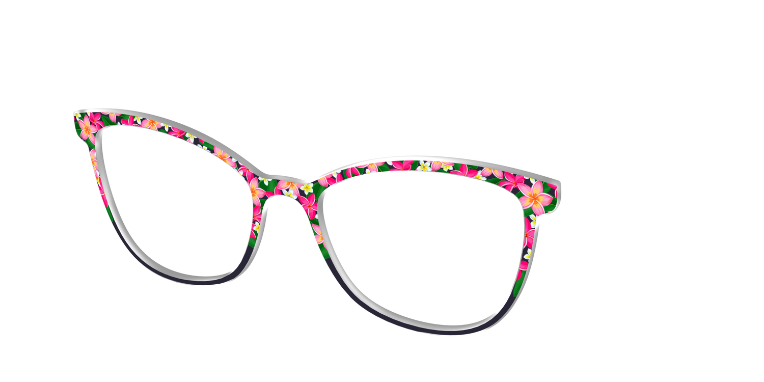 The Plumeria Crown - Angle Top Image - Pair Eyewear