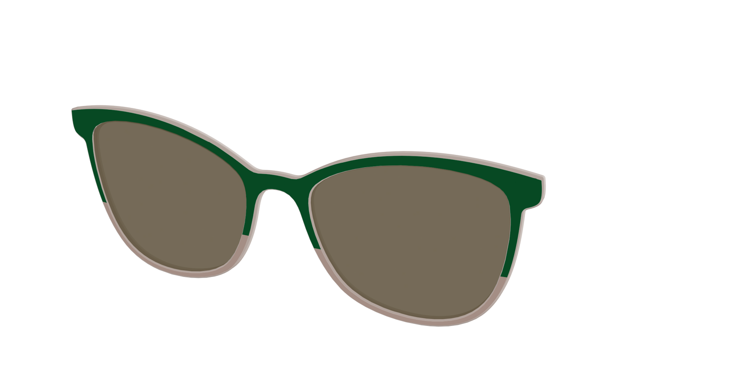 The Polarized Cedar & Sap Crystal Split Sun Top - Angle Top Image - Pair Eyewear