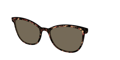 The Polarized Sienna Tortoise Sun Top - Angle Top Thumbnail - Pair Eyewear
