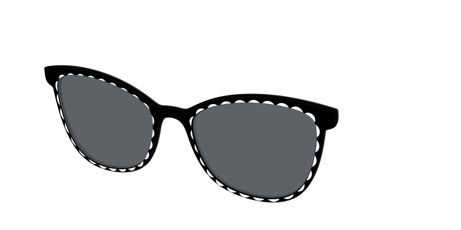 The Polarized Stylish Daisy Sun Top - Angle Top Image - Pair Eyewear