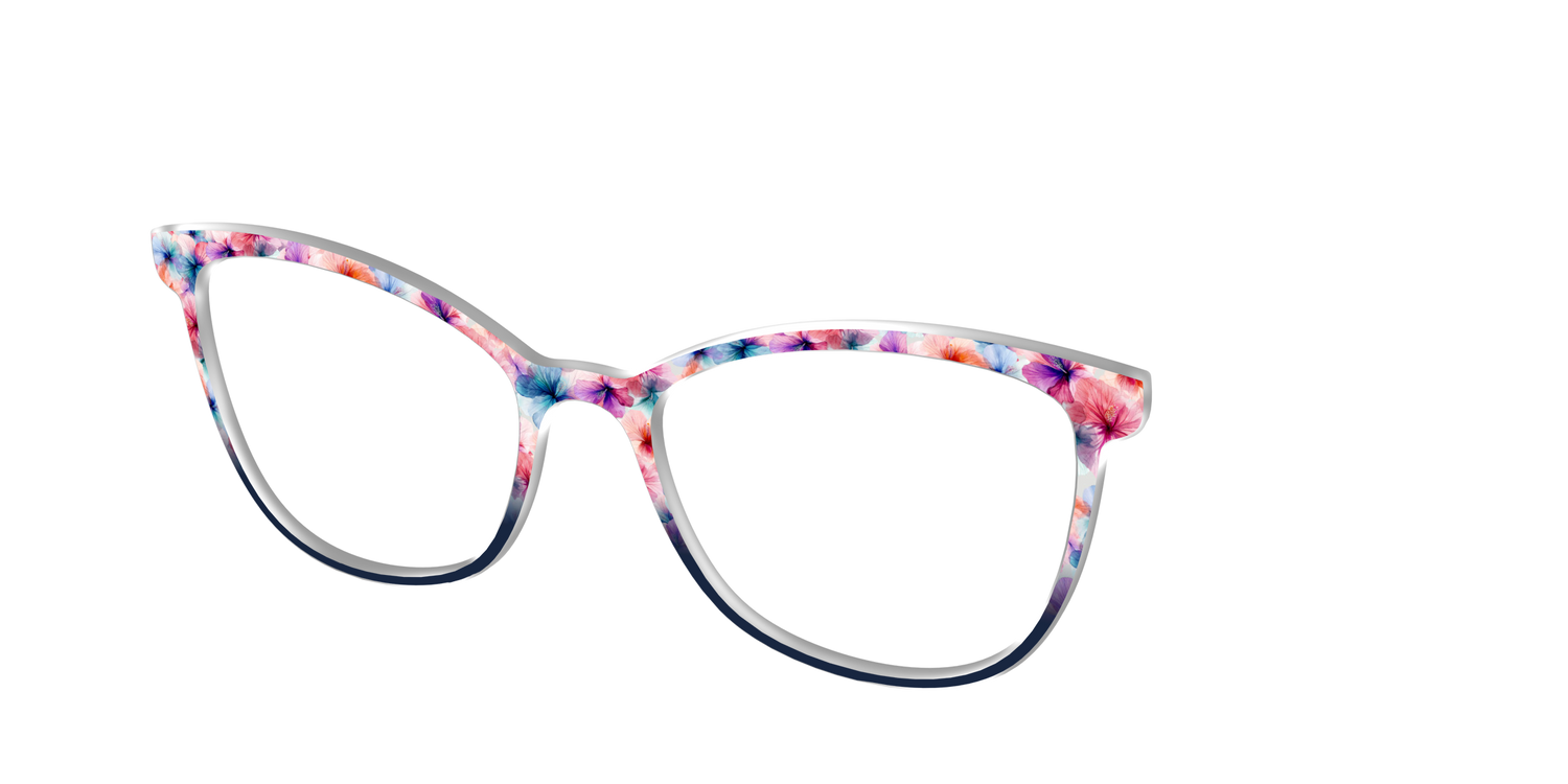 The Pressed Hibiscus - Angle Top Image - Pair Eyewear