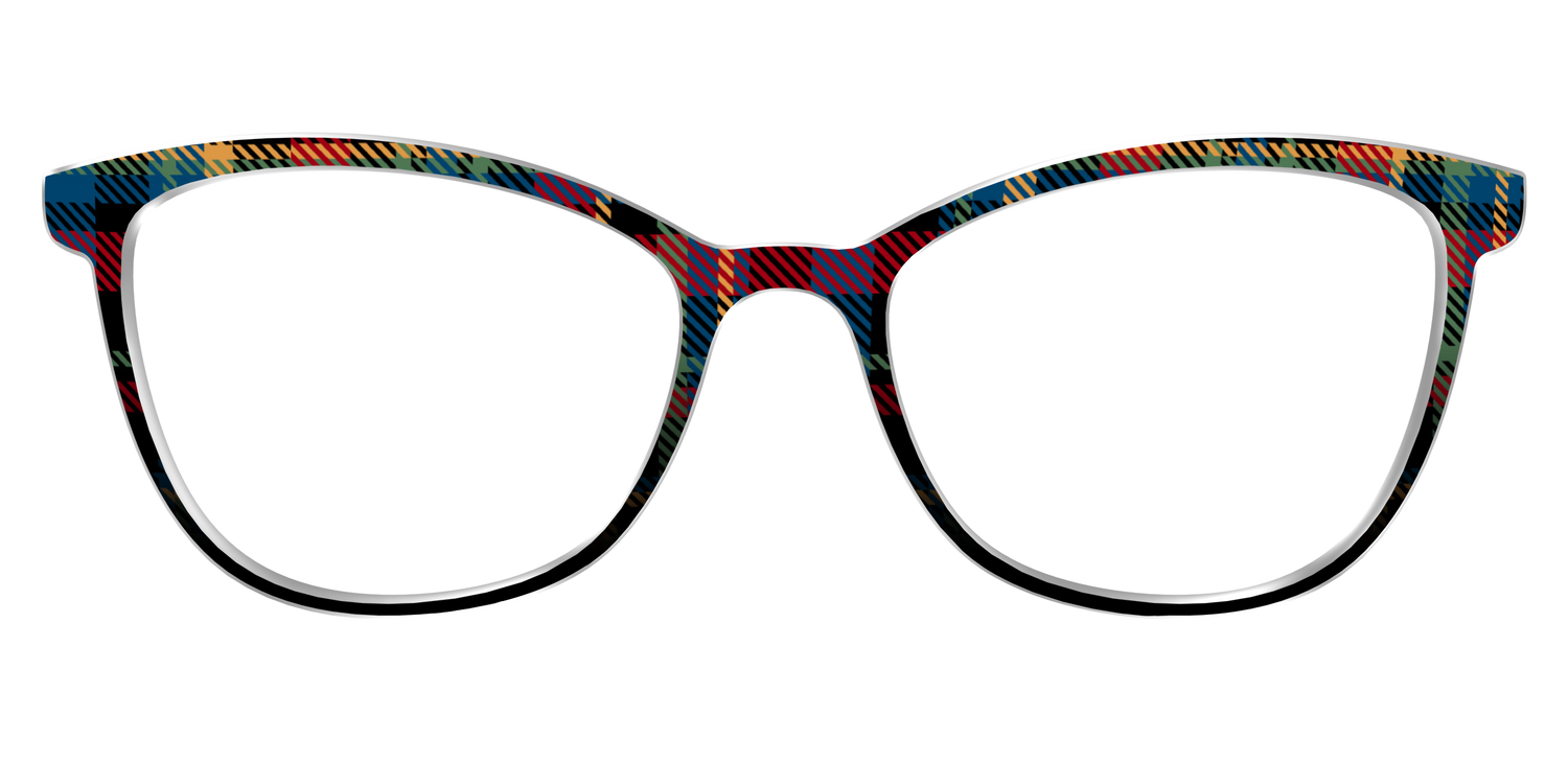 The Principal Plaid - Front Top Image - Pair Eyewear