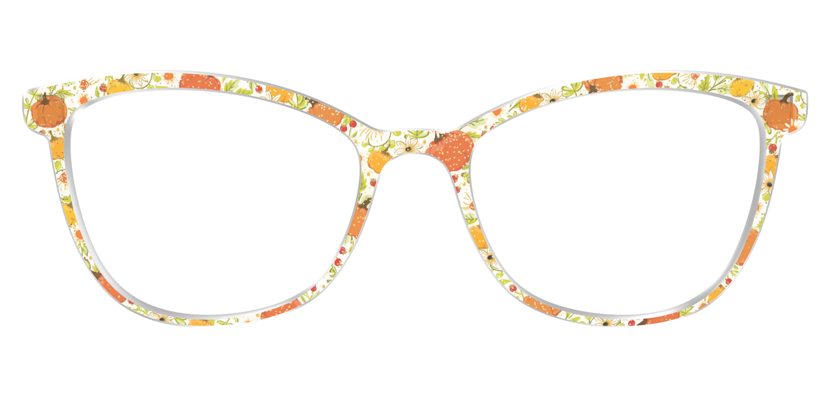 The Pumpkin Patch Crystal with Glitter - Front Top Image - Pair Eyewear