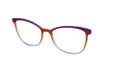 The Raspberry to Periwinkle Gradient - Angle Top Thumbnail - Pair Eyewear