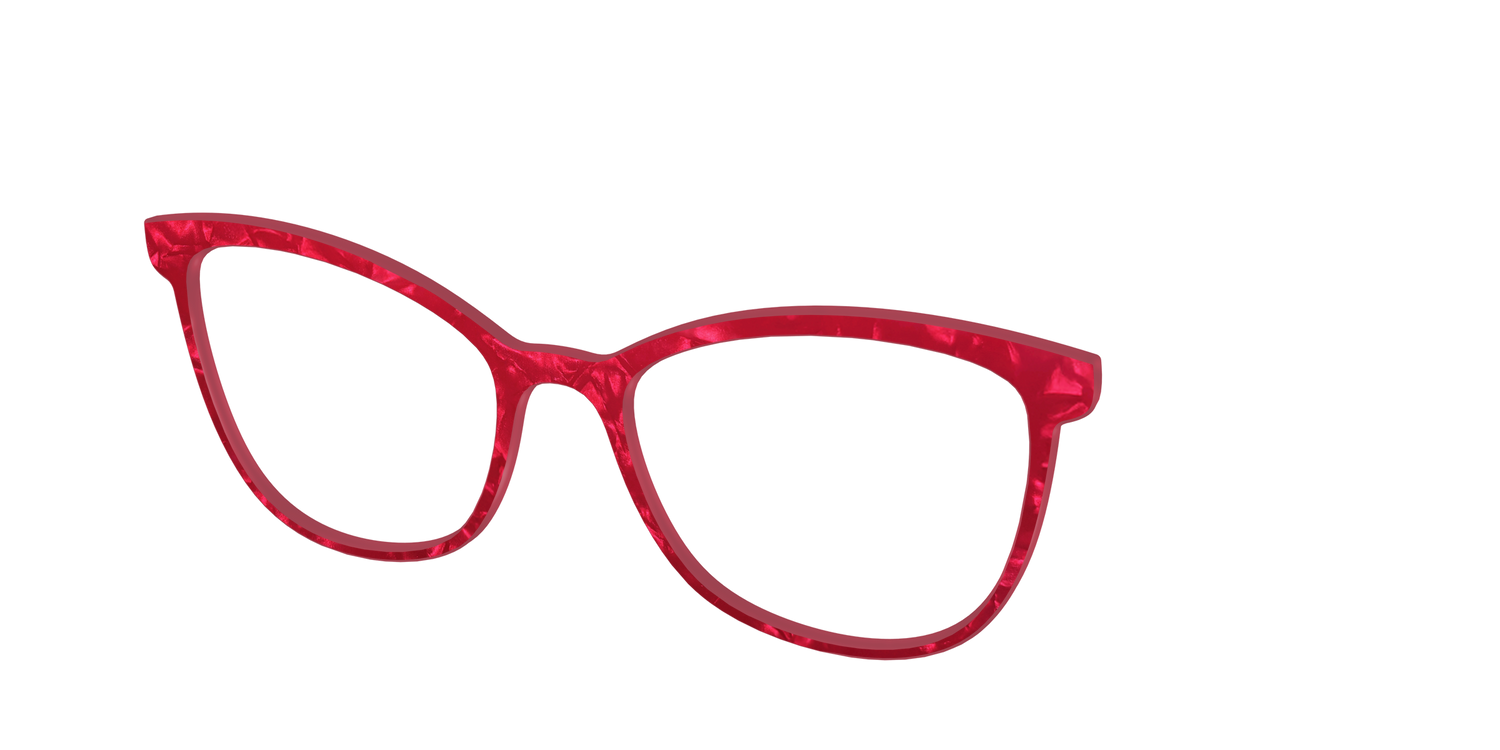 The Ruby Pearl Marble - Angle Top Image - Pair Eyewear