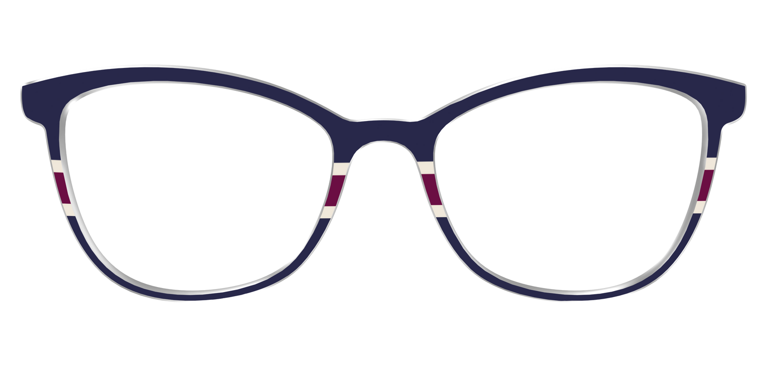 The Rugby Stripes - Front Top Image - Pair Eyewear