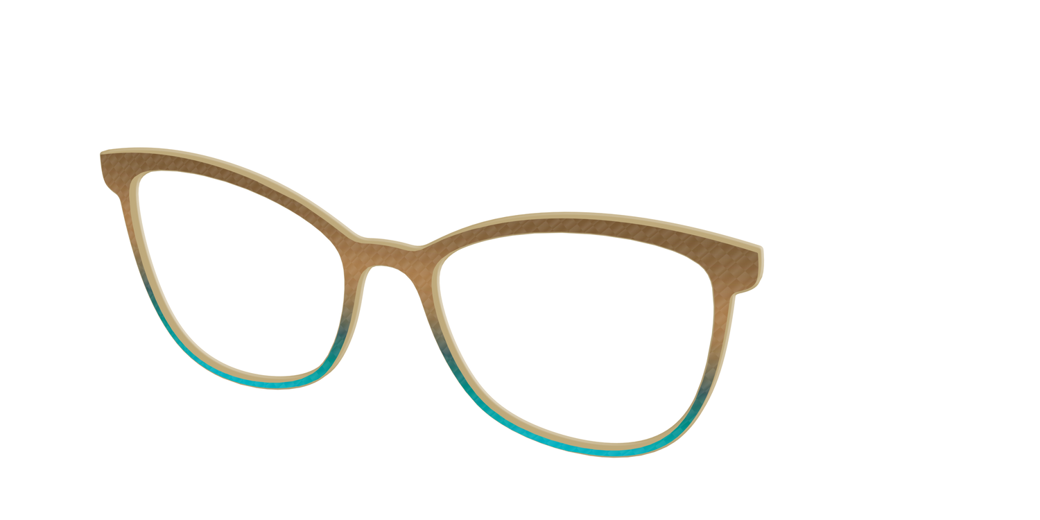 The Sand to Sea Gradient Check - Angle Top Image - Pair Eyewear