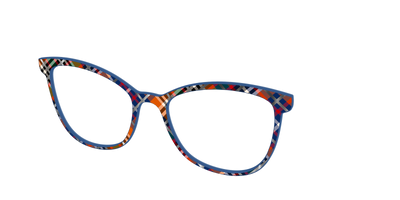 The Scholastic Plaid with Foil - Angle Top Thumbnail - Pair Eyewear