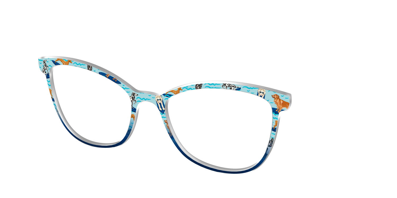 The Surf's Up Pups - Angle Top Image - Pair Eyewear