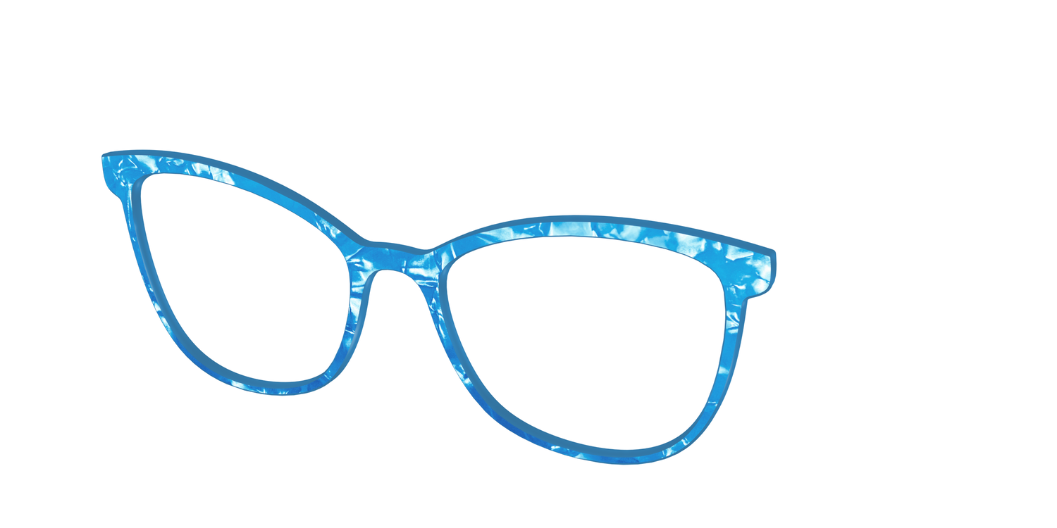 The Topaz Pearl Marble - Angle Top Image - Pair Eyewear