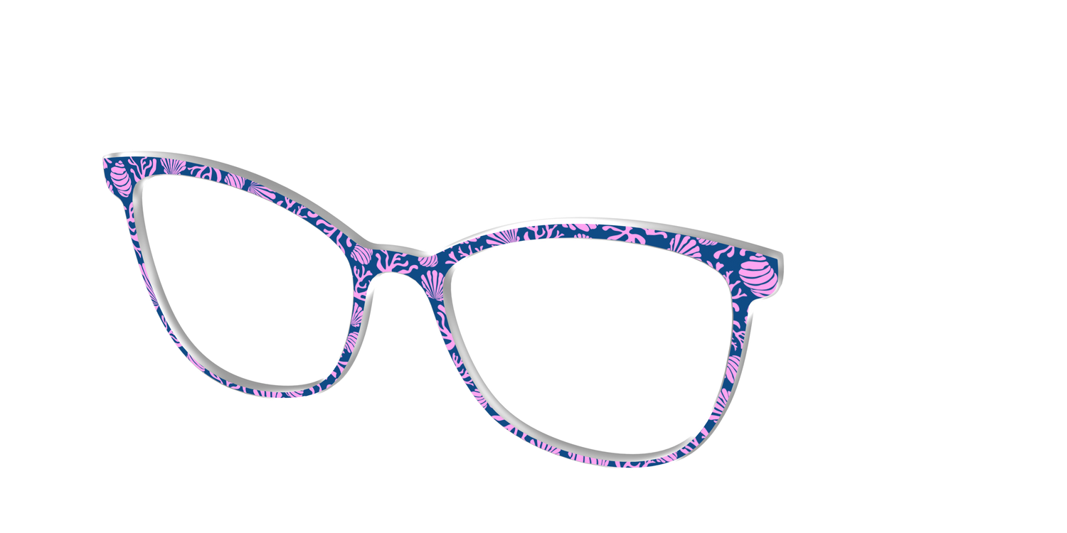 The Two-Toned Coral - Angle Top Image - Pair Eyewear