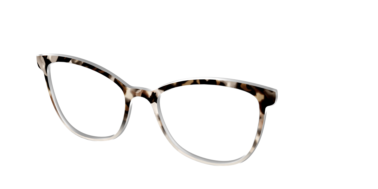 The Vanilla Latte Tortoise - Angle Top Image - Pair Eyewear
