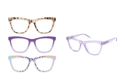 The Harper - Lavender Clear - Pair Eyewear