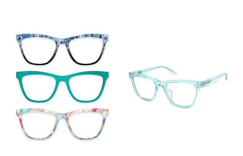 The Harper - Seafoam Clear - Pair Eyewear