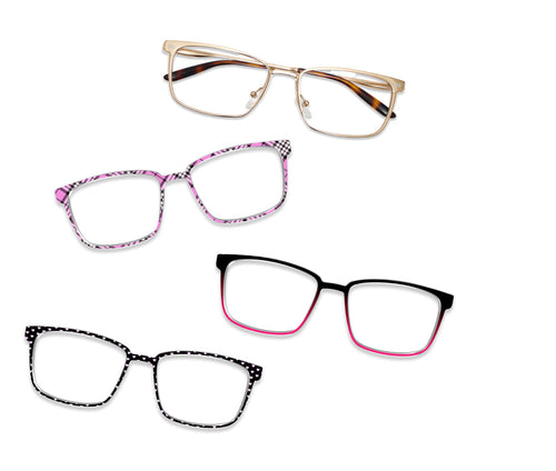 The Hadley - Gold Metal - Pair Eyewear