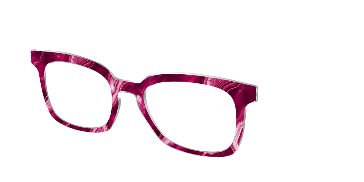 The Cranberry Marble - Angle Top Image - Pair Eyewear