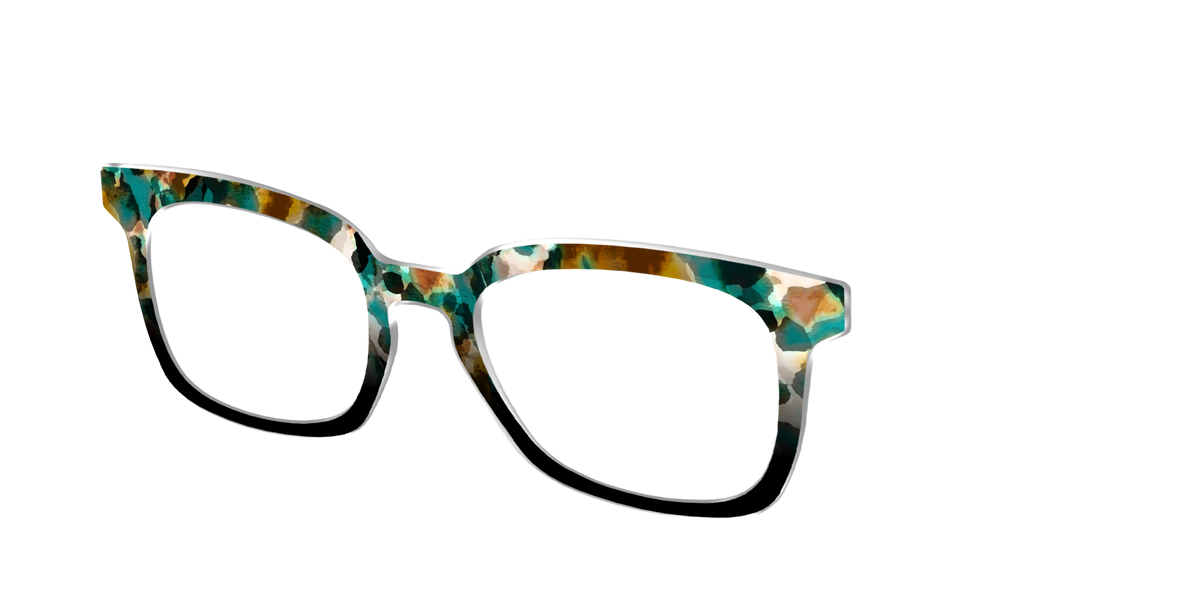 The Oxidized Copper Tortoise - Angle Top Image - Pair Eyewear