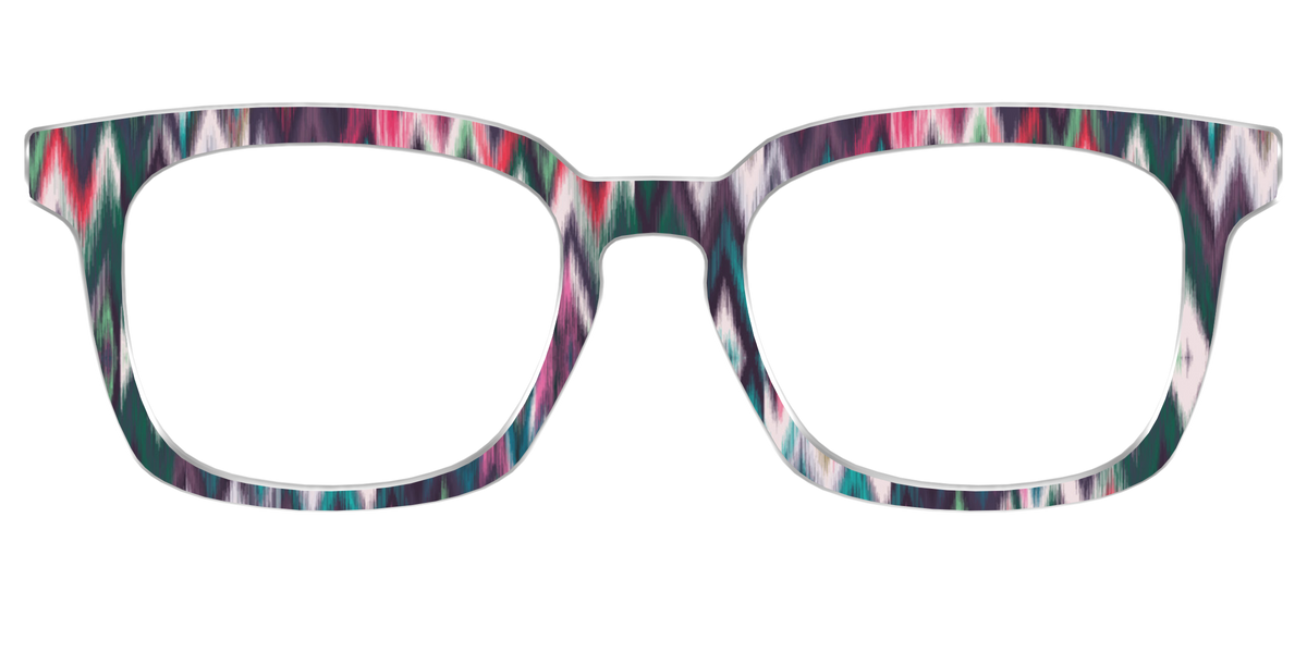 The Teal Ikat - Front Top Image - Pair Eyewear