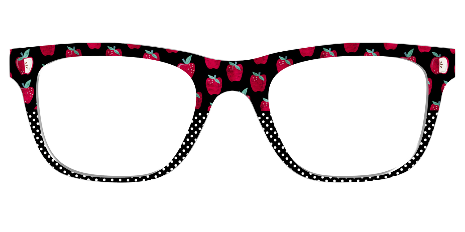 The Apple Polka Dot Split - Front Top Image - Pair Eyewear