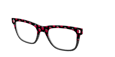 The Apple Polka Dot Split - Angle Top Thumbnail - Pair Eyewear