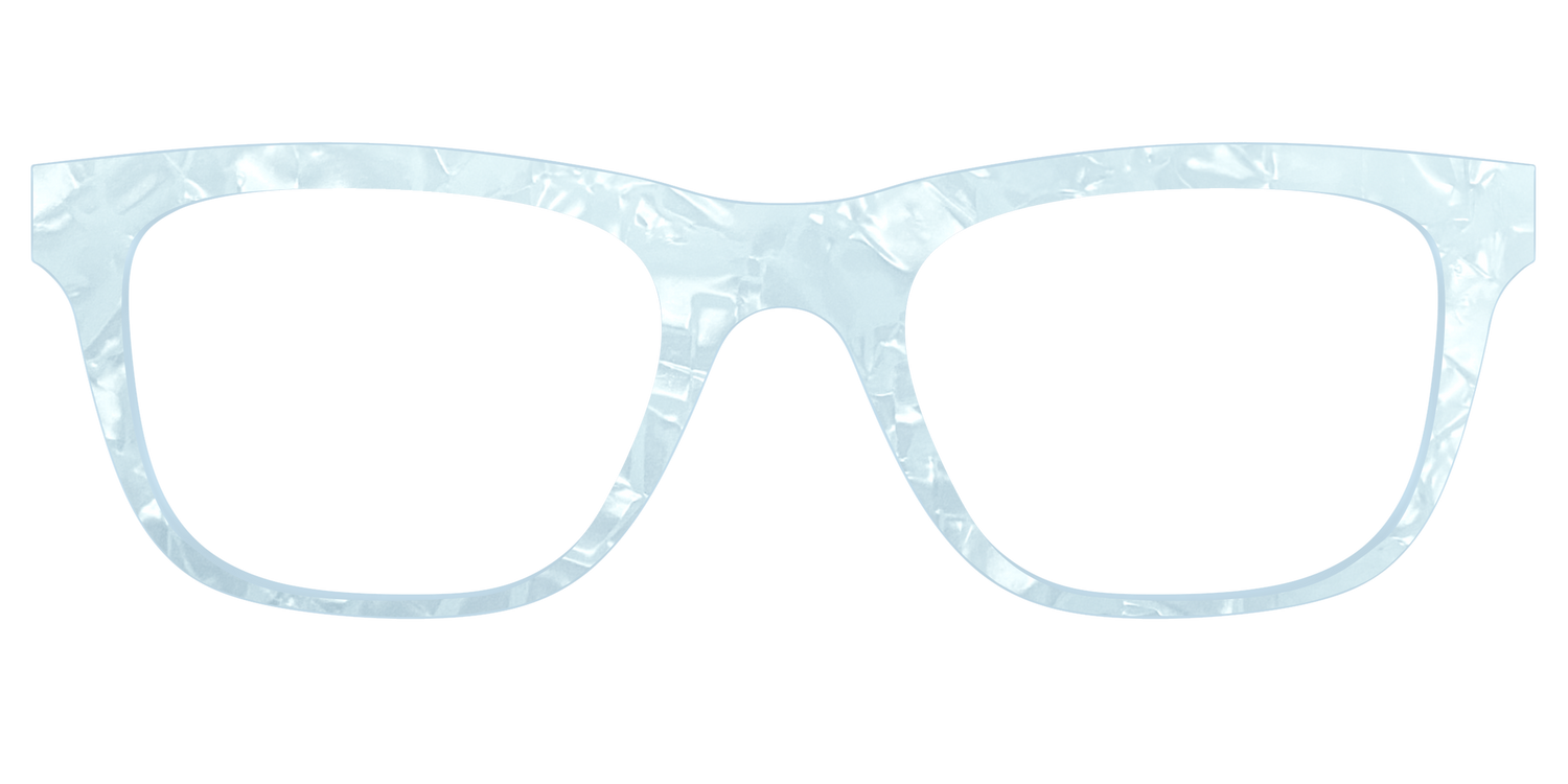 The Aquamarine Pearl Marble - Front Top Image - Pair Eyewear