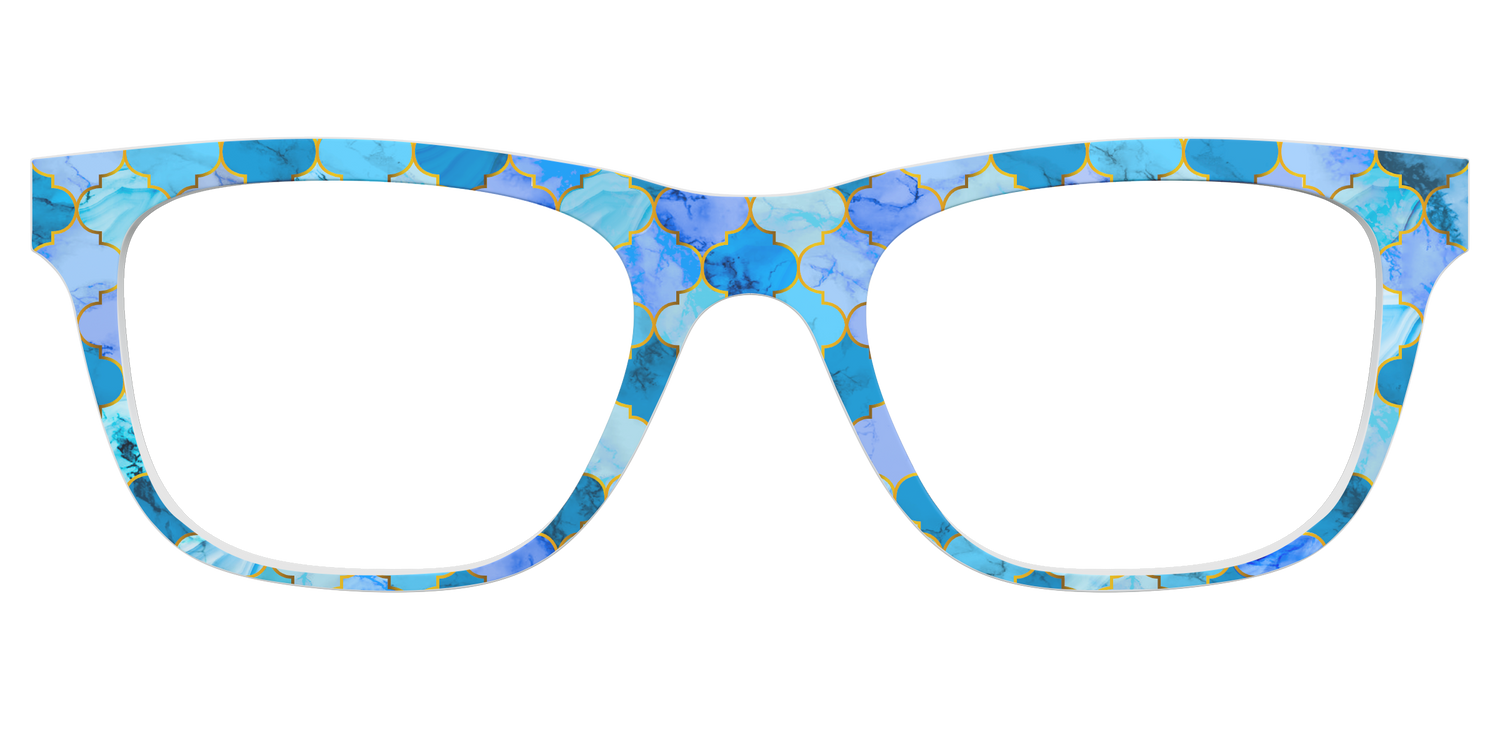 The Aqua Tiles - Front Top Image - Pair Eyewear