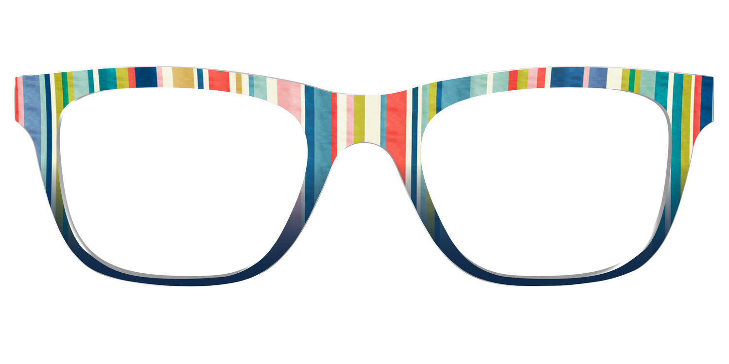 The Beach Bum Stripes - Front Top Image - Pair Eyewear