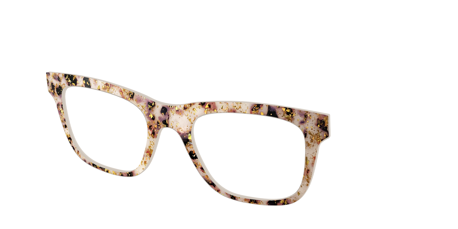 The Buttercream Tortoise with Gold Flakes - Angle Top Image - Pair Eyewear
