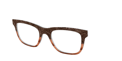 The Cabin Woodgrain Split - Angle Top Thumbnail - Pair Eyewear