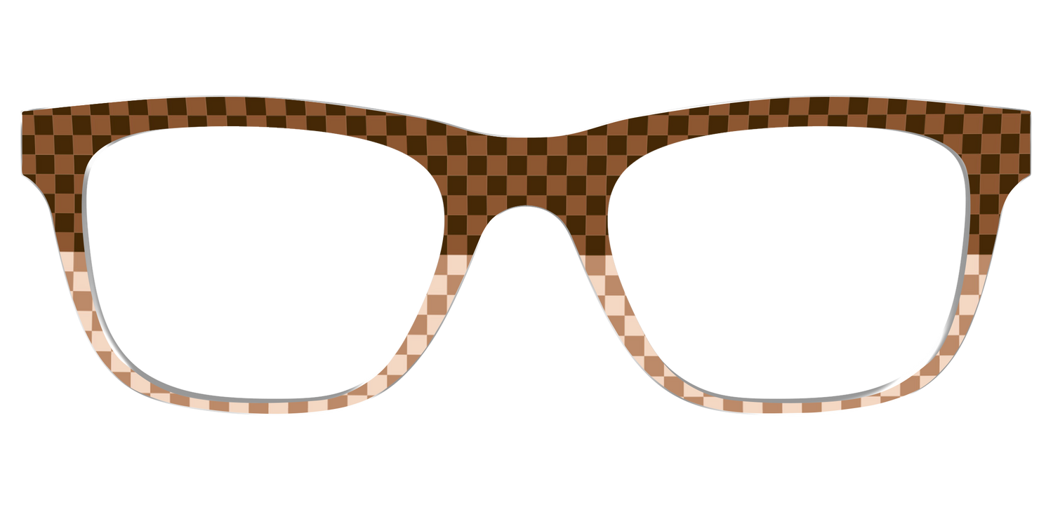 The Cappuccino Check Split - Front Top Image - Pair Eyewear