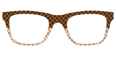 The Cappuccino Check Split - Front Top Thumbnail - Pair Eyewear