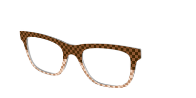 The Cappuccino Check Split - Angle Top Thumbnail - Pair Eyewear