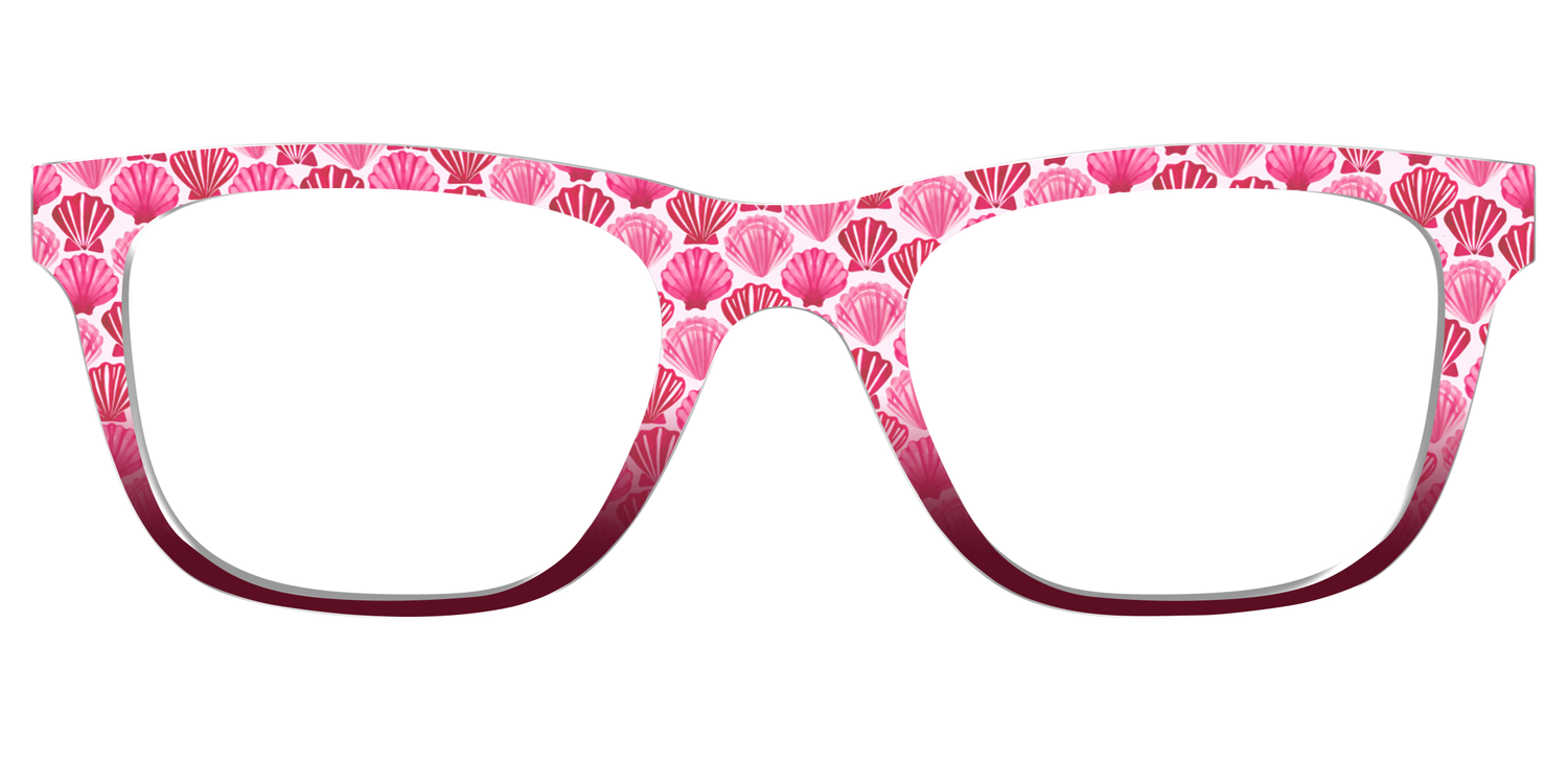 The Cerise Shell Scallop - Front Top Image - Pair Eyewear